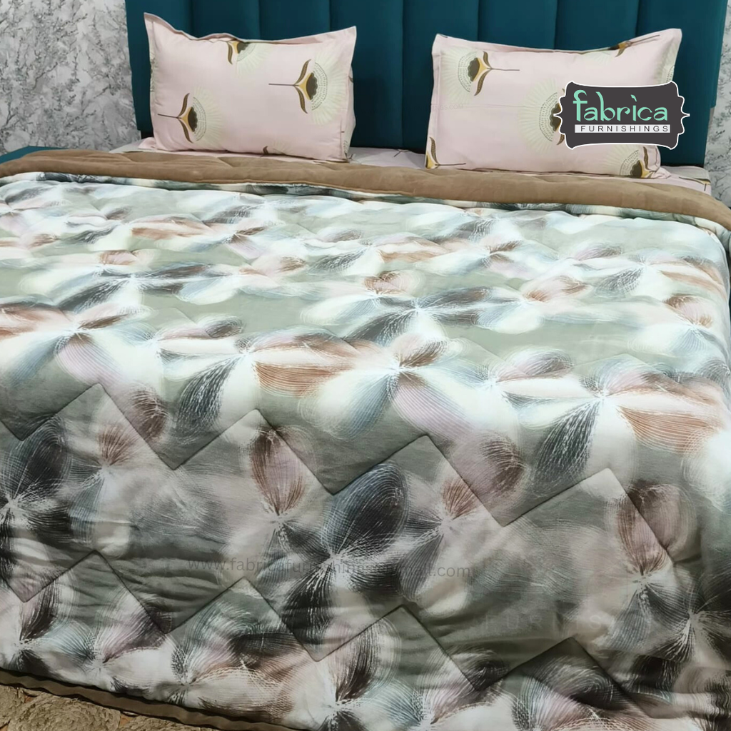 Clayton Digital Printed Double Bed Reversible Winter Quilt