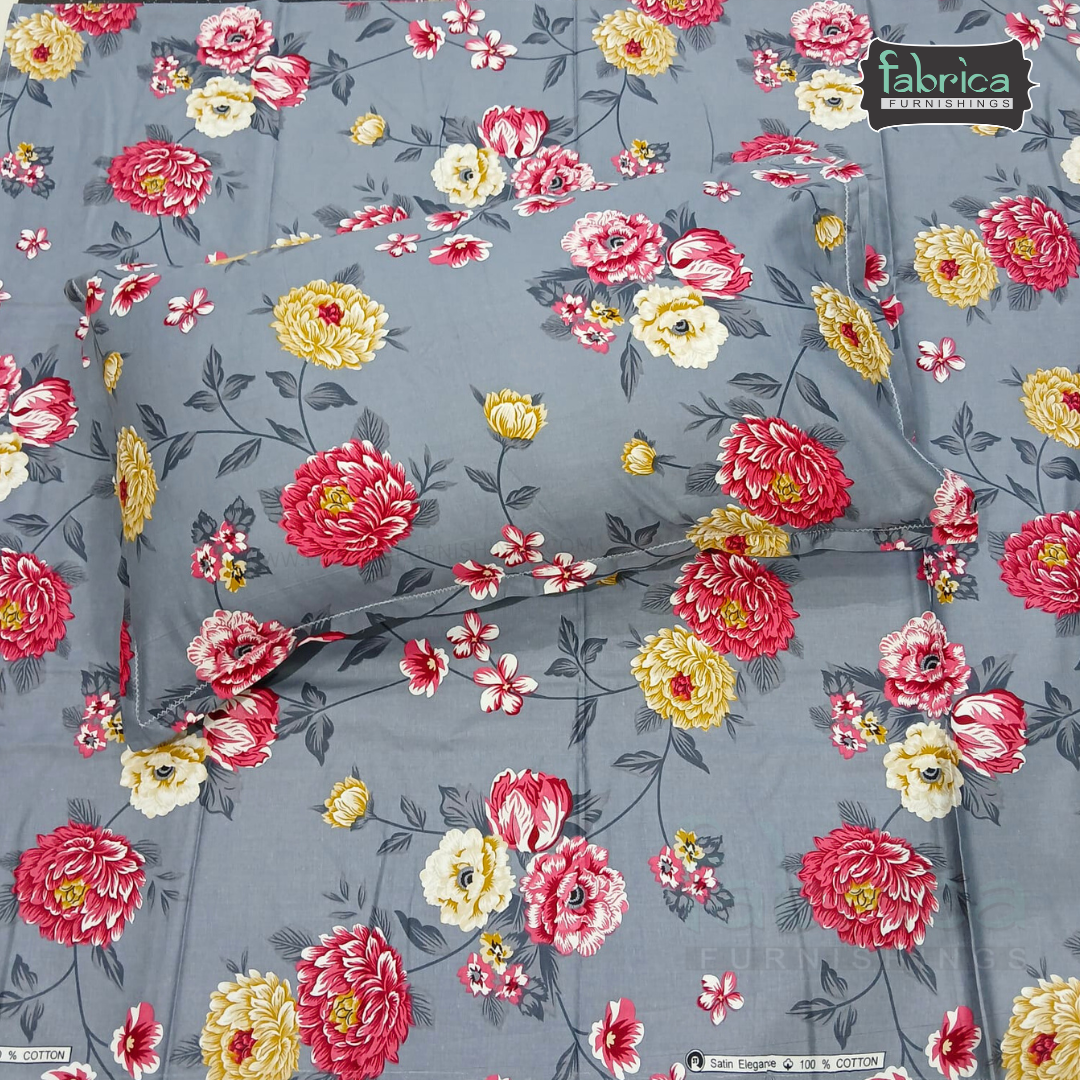 Procian Print Premium Pure Cotton Queen Size Bedsheet