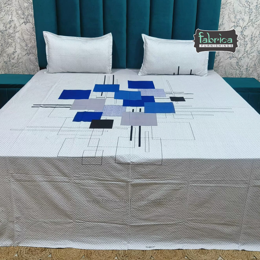 Procian Premium Pure Cotton Printed King Size Bedsheet