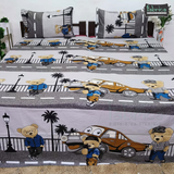 Fabby Home cartoon Print Cotton Double Bedsheet