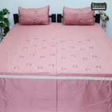 Luxurious Embroidered Pure Cotton King Size Bedsheet