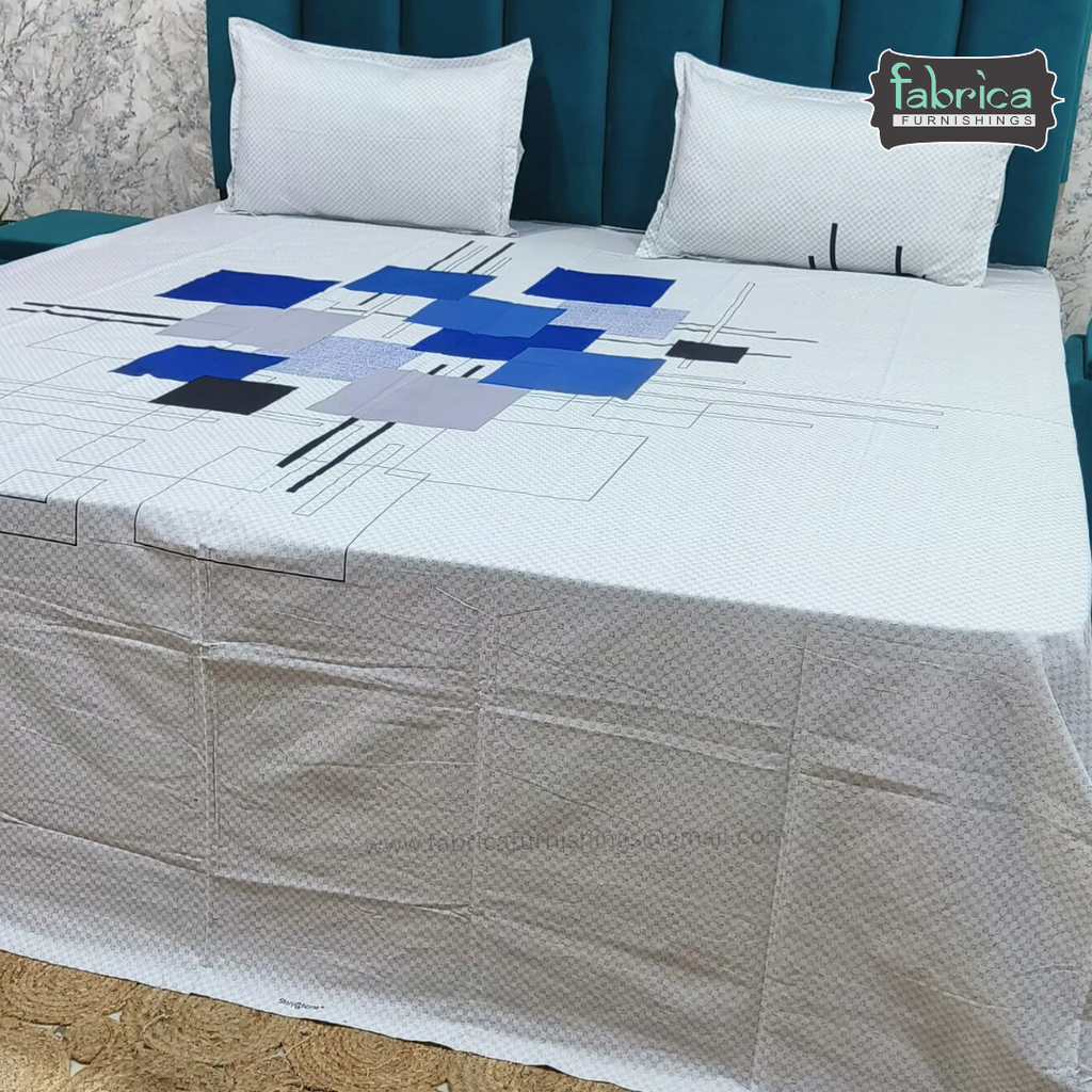 Procian Premium Pure Cotton Printed King Size Bedsheet