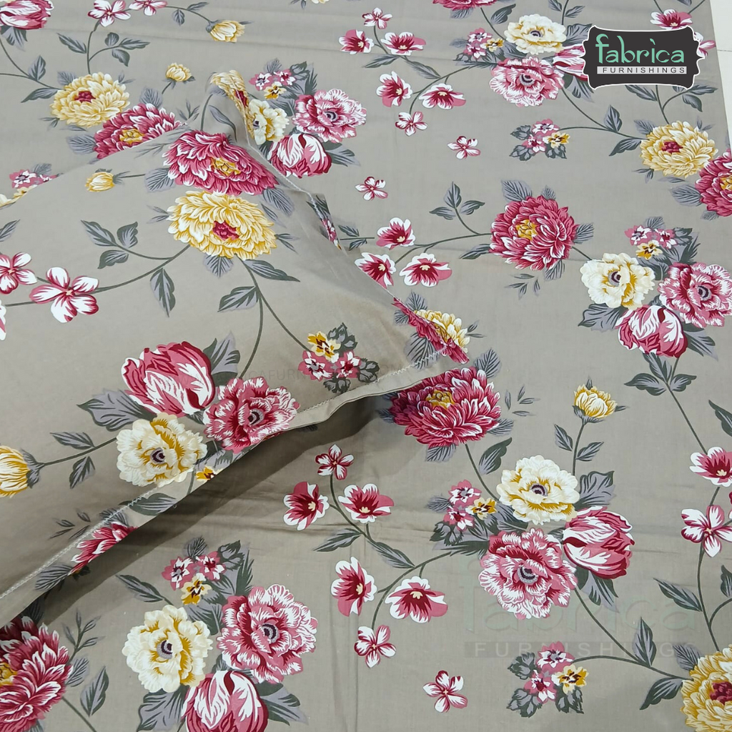 Procian Print Premium Pure Cotton Queen Size Bedsheet