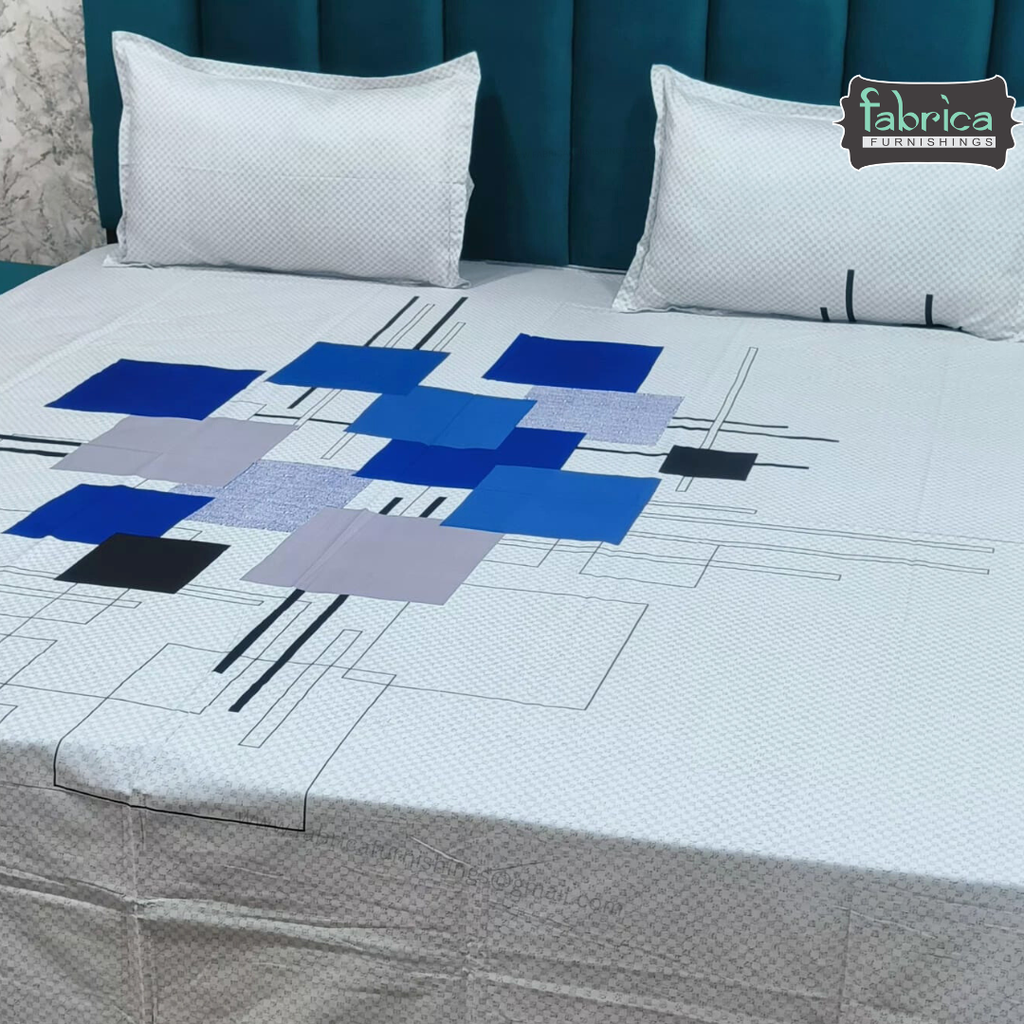 Procian Premium Pure Cotton Printed King Size Bedsheet