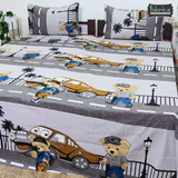 Fabby Home cartoon Print Cotton Double Bedsheet