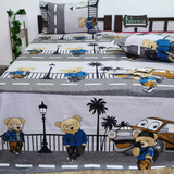 Fabby Home cartoon Print Cotton Double Bedsheet