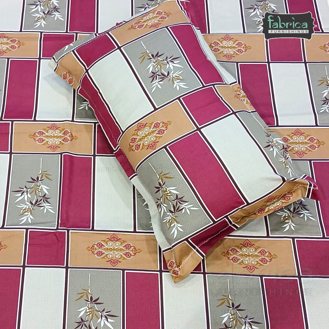 Procian Print Premium Pure Cotton Queen Size Bedsheet