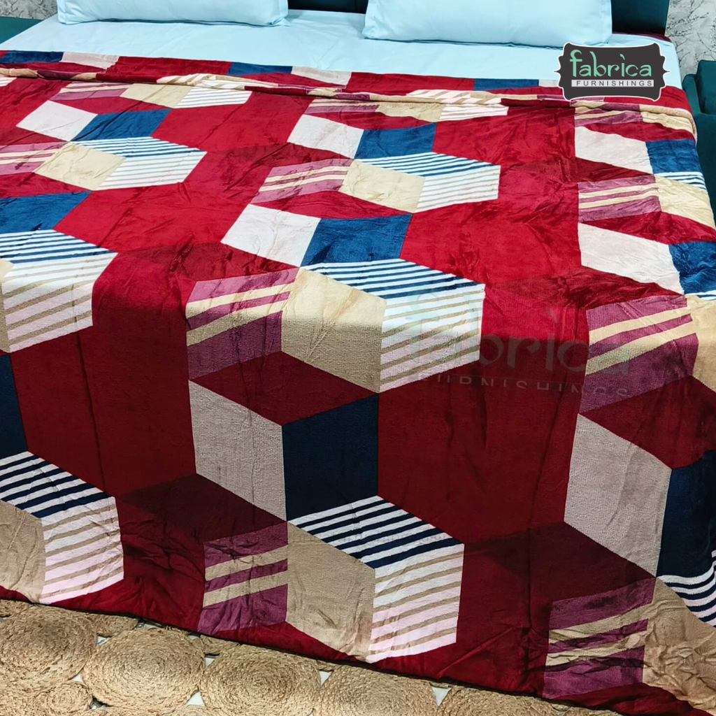 Snow Soft  Printed Premium Double Bed Cozy Duvet Cover