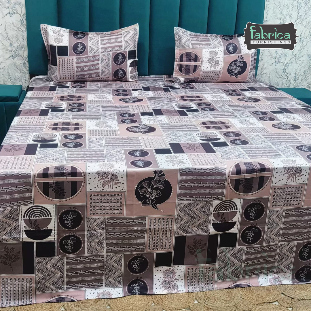 Procian Premium Pure Cotton Printed King Size Bedsheet