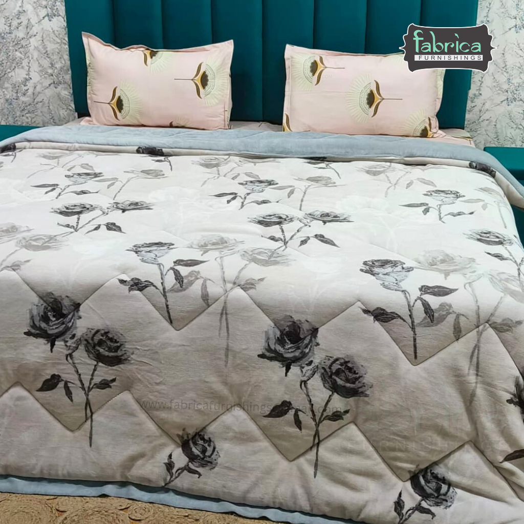 Clayton Digital Printed Double Bed Reversible Winter Quilt