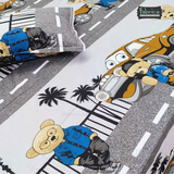 Fabby Home cartoon Print Cotton Double Bedsheet