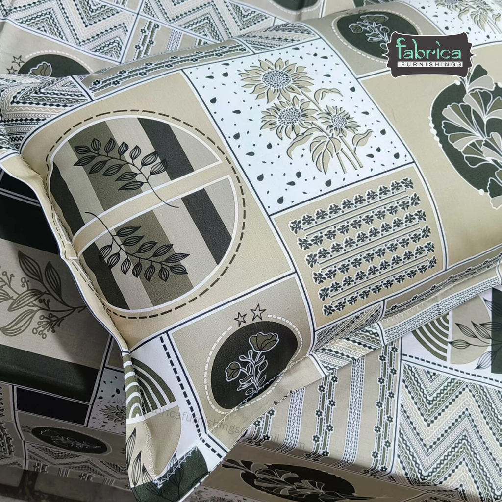 Procian Premium Pure Cotton Printed King Size Bedsheet