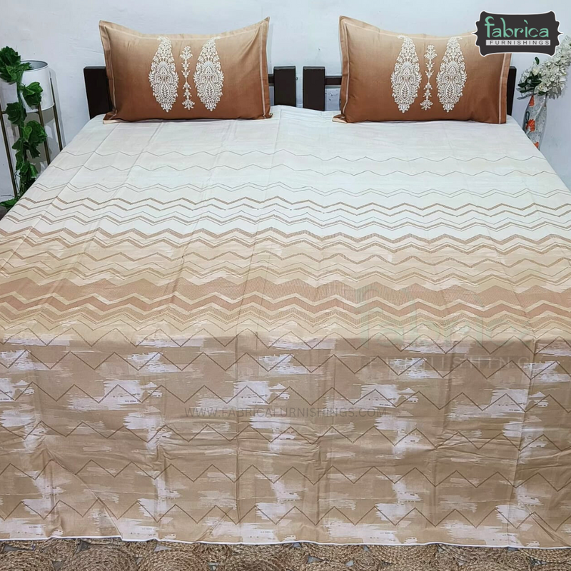 Urban Dots Pure Cotton King Size Printed Bedsheet