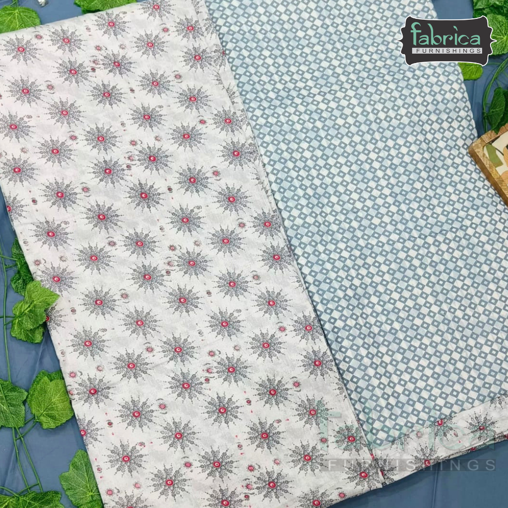 Navrang Pure Cotton Soothing Single Duvet Covers Pair (TEHAR)