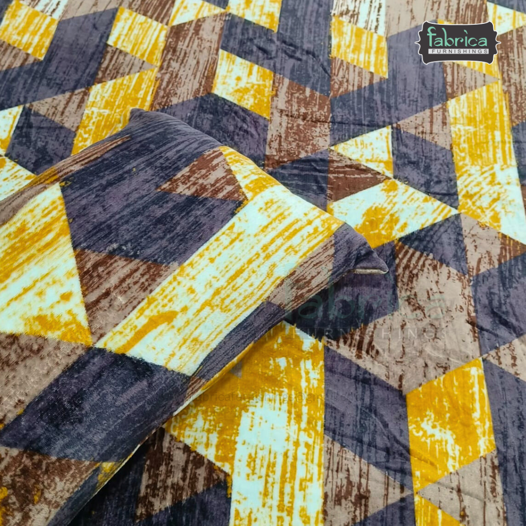 Premium Double bed Winter Embossed Bedsheet Set