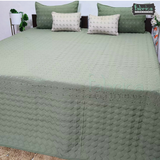 Monarch Quilted Embroidered 5 Piece Bedding Set