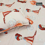 Fabby Home cartoon Print Cotton Double Bedsheet