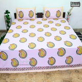 Fab Nazakhat Pure Cotton Handblock Super Kingsize Bedsheet