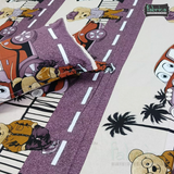Fabby Home cartoon Print Cotton Double Bedsheet