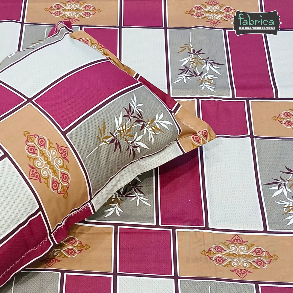 Procian Print Premium Pure Cotton Queen Size Bedsheet