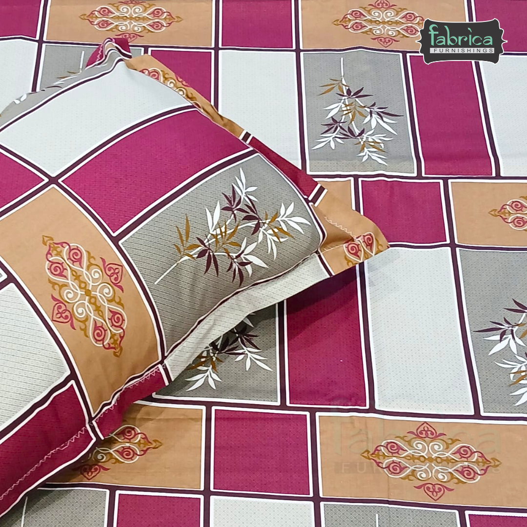 Procian Print Premium Pure Cotton Queen Size Bedsheet