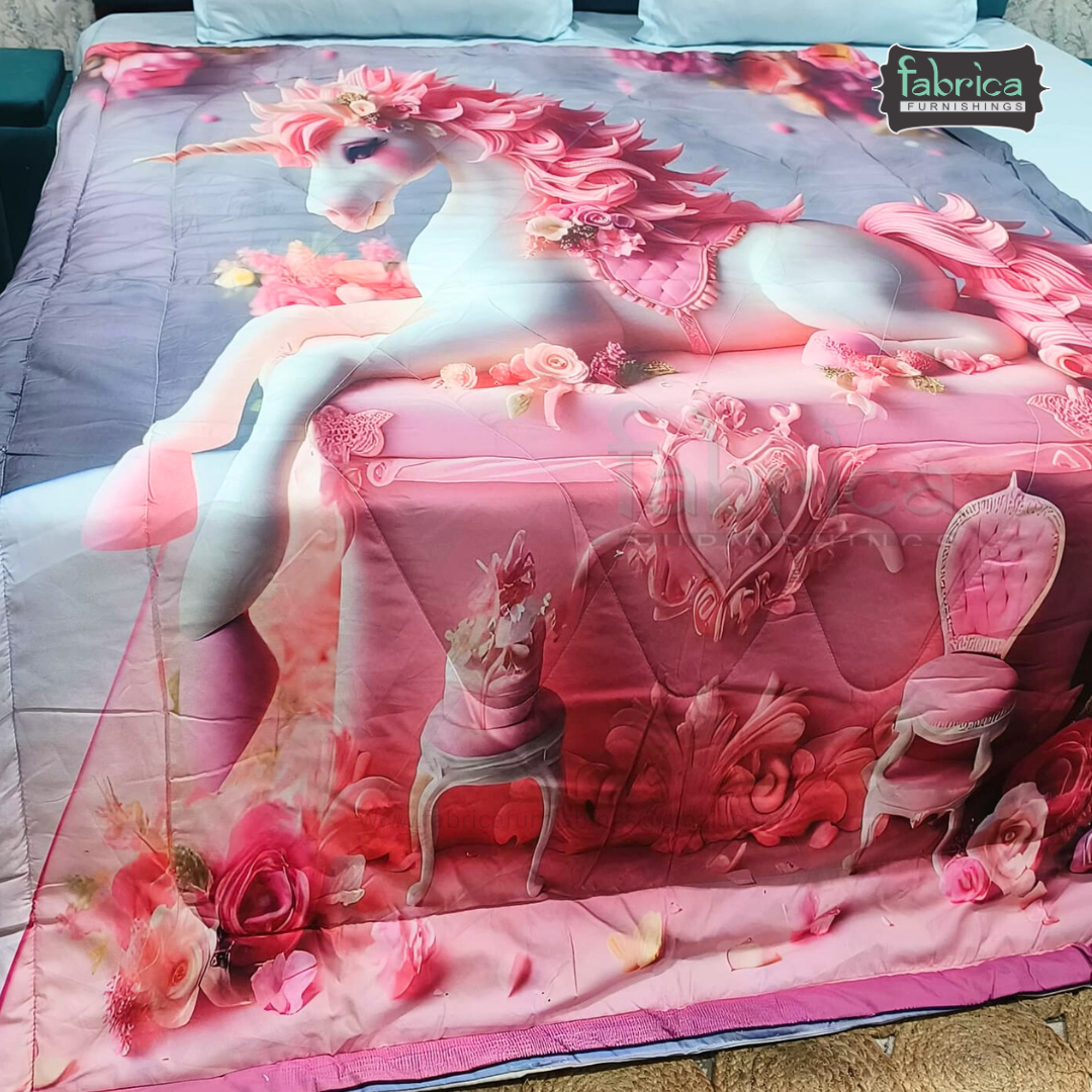 Magical 7 D Kids Prints Premium Single Bed Fluffy Comforter