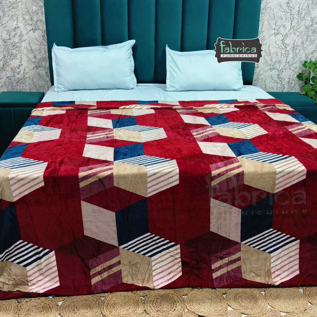 Snow Soft  Printed Premium Double Bed Cozy Duvet Cover