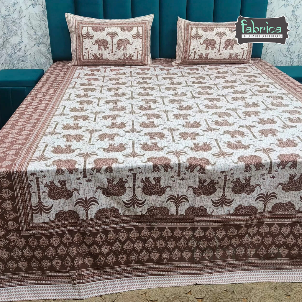 Royal Rajasthani Printed Pure Cotton Double BedSheet