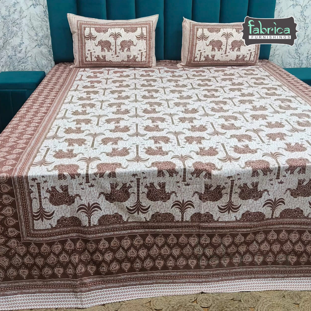Royal Rajasthani Printed Pure Cotton Double BedSheet