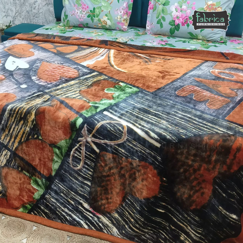 Royal comfort Floral Printed Double Bed Blanket