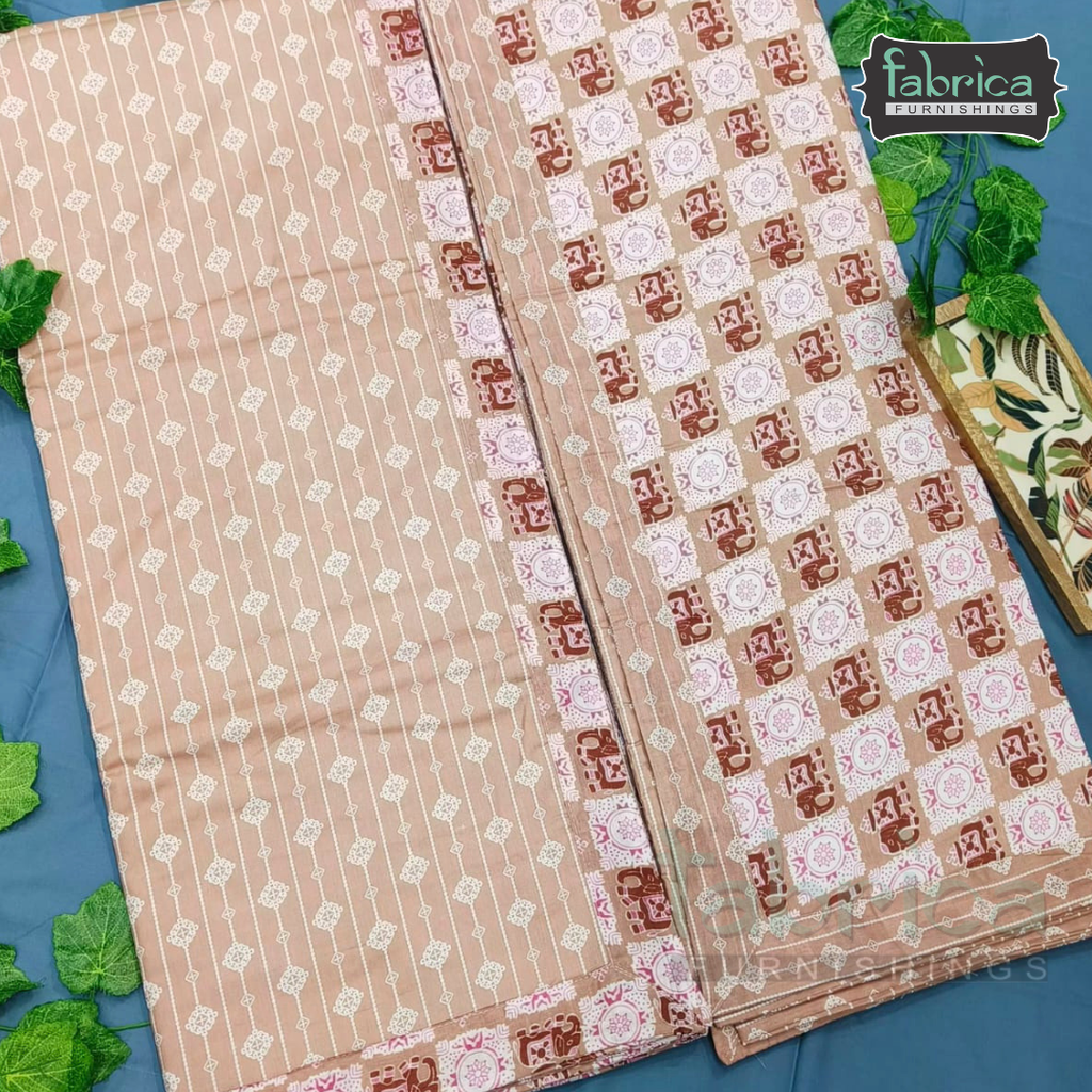 Navrang Pure Cotton Soothing Single Duvet  Pair (TEHAR)