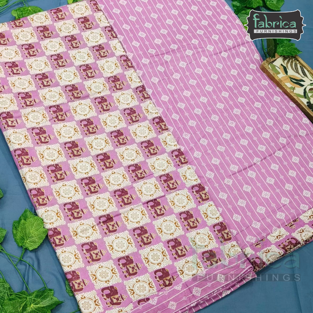 Navrang Pure Cotton Soothing Single Duvet  Pair (TEHAR)