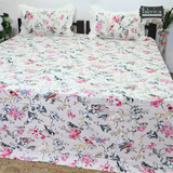 Traditional Anokhi Prints Pure Cotton King Size Lacework  Bedsheet