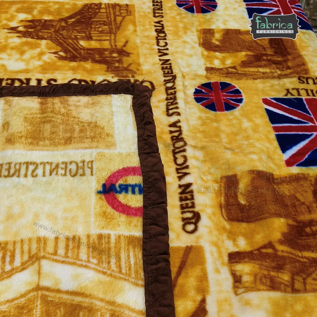 Royal comfort Floral Printed single Bed Blanket