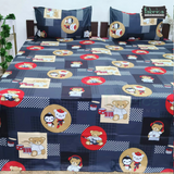Fabby Home cartoon Print Cotton Double Bedsheet