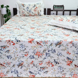 Traditional Anokhi Prints Pure Cotton King Size Lacework  Bedsheet
