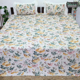 Traditional Anokhi Prints Pure Cotton King Size Lacework  Bedsheet