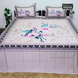 Fab Decor Pure Cotton Digital Print Super Kingsize Bedsheet (400TC)
