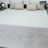 Monarch Quilted Embroidered 5 Piece Bedding Set