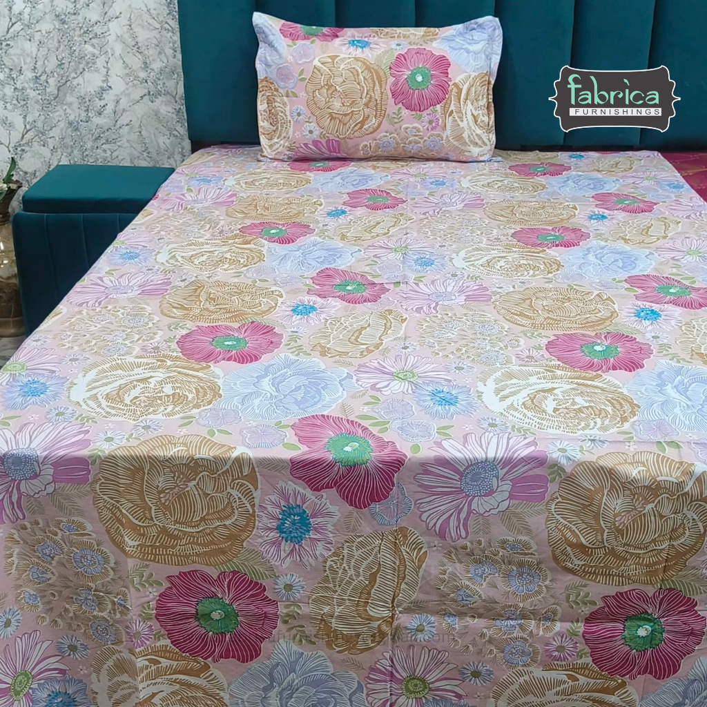 Export Cotton  Printed Single Bedsheet