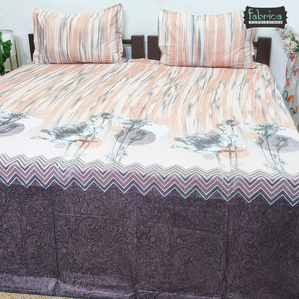 Sengol Super King Size Pure Cotton Printed Bedsheet Set