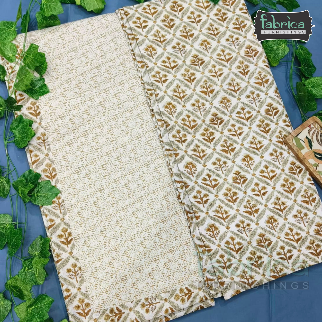 Navrang Pure Cotton Soothing Single Duvet  Pair (TEHAR)