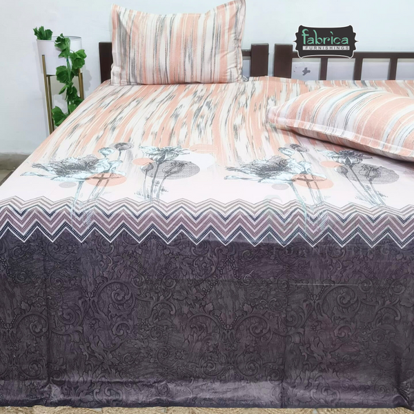 Sengol Super King Size Pure Cotton Printed Bedsheet Set