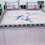 Fab Decor Pure Cotton Digital Print Super Kingsize Bedsheet (400TC)