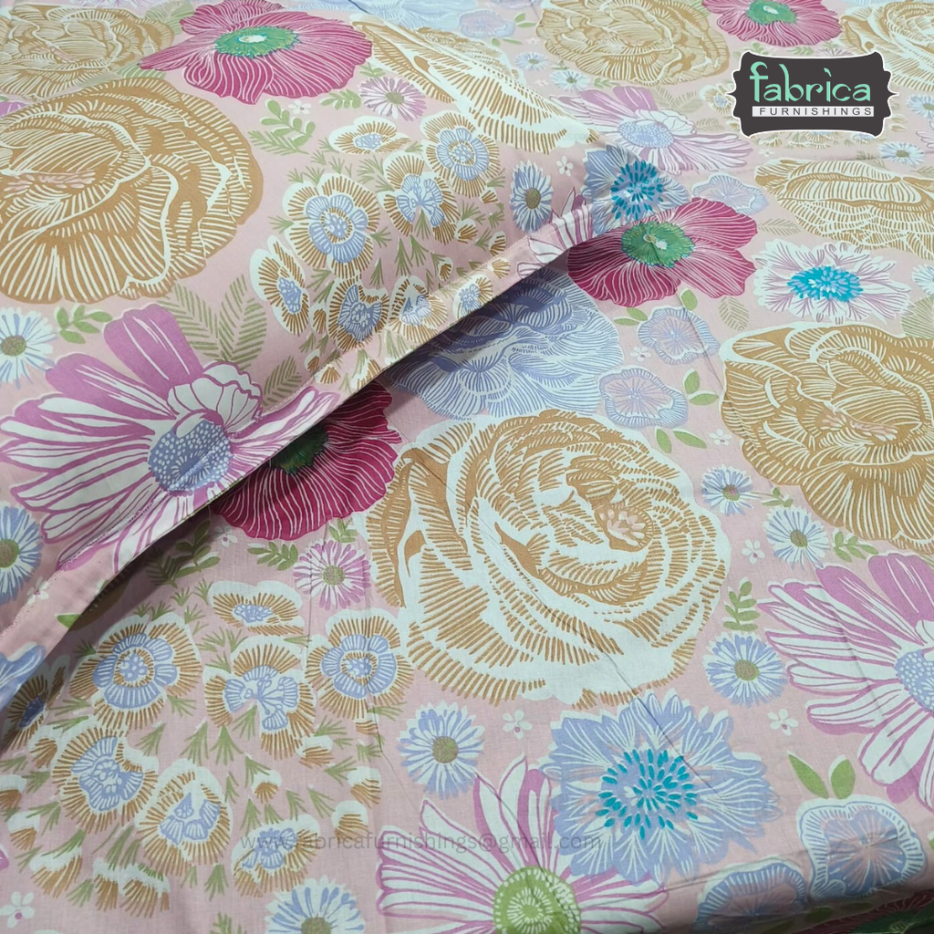 Export Cotton  Printed Single Bedsheet