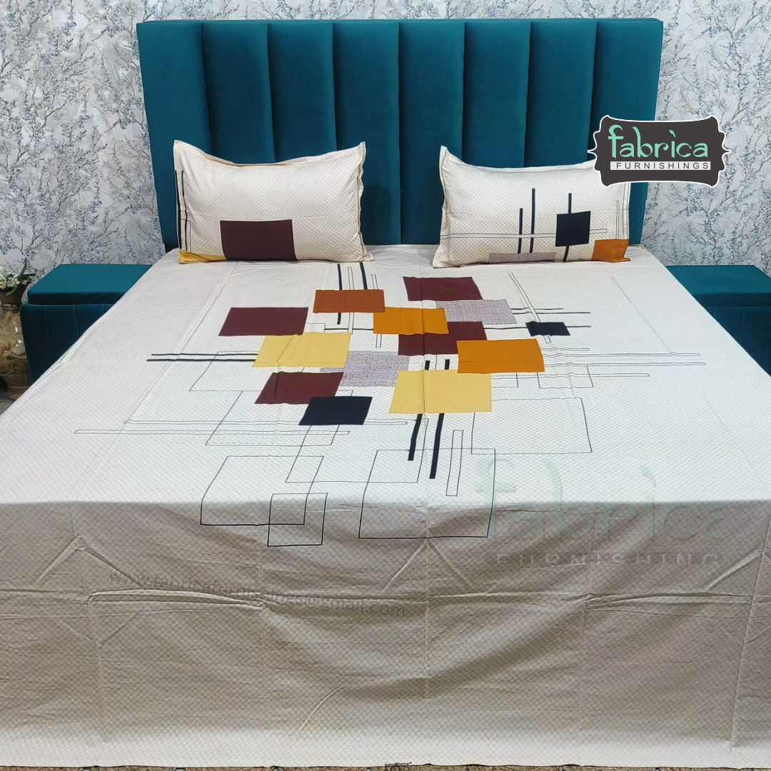 Procian Premium Pure Cotton Printed King Size Bedsheet
