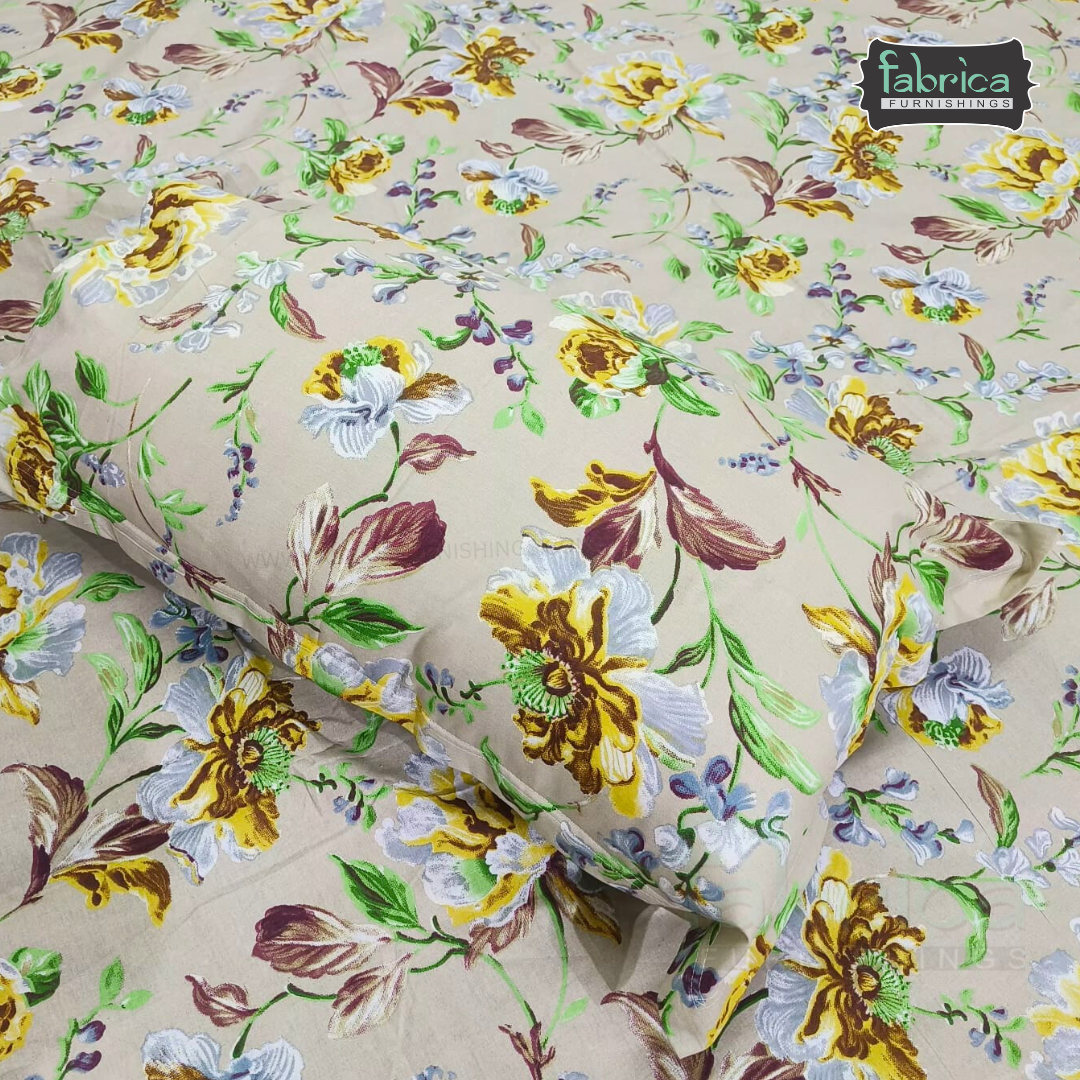 Sadabahar Anokhi Printed Pure Cotton  King Size Bedsheet Set
