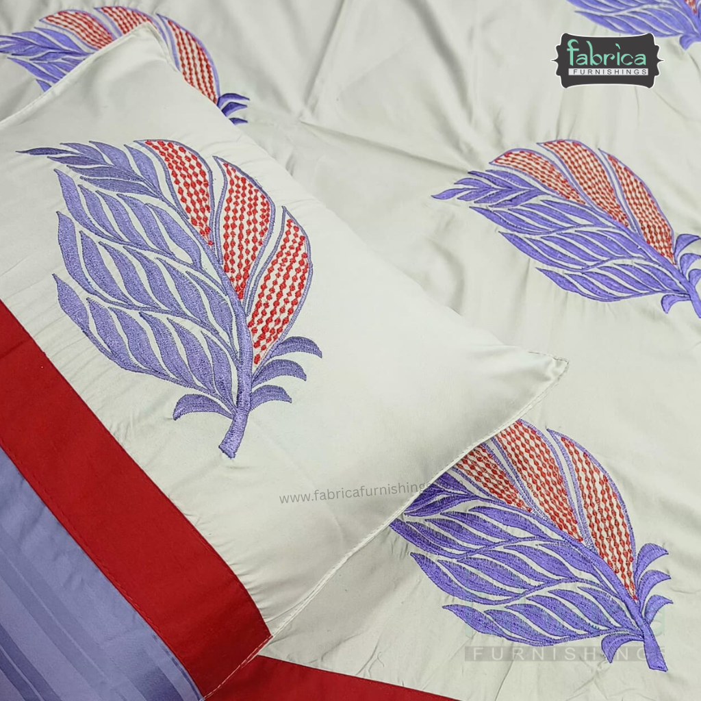 Decor Classic Designer Pure Cotton 8 Pcs Embroidered Diwan Set