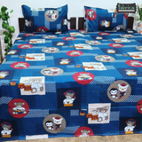 Fabby Home cartoon Print Cotton Double Bedsheet