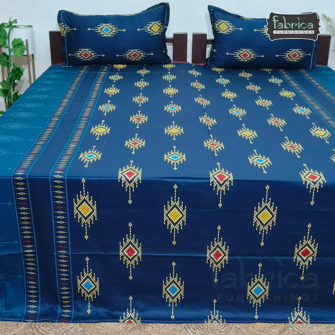 Procian Print Premium Pure Cotton Queen Size Bedsheet